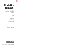 Tablet Screenshot of christinegilbert.com